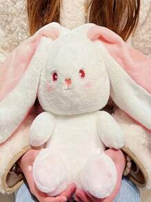 1pc Strawberry Bunny Transforming Bunny Doll Doll Ragdoll Carrot Rabbit Rabbit Plush Doll Girl Sleep Pillow , Cute Decompression Plush Toys - Multicolor - View 8