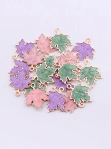 10pcs Fashionable 3D Maple Leaf Pendant DIY Jewelry Pendant For Necklace, Bracelet, Earrings, Handmade Craft Material - Maple Leaf - View 4
