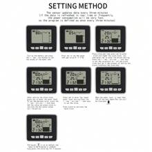 Medidor inalámbrico de nivel de líquido de tanque de agua ultrasónico FT002 con sensor de temperatura, pantalla de tiempo de nivel de agua e indicador de batería baja - Negro - Ver 8