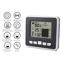 Medidor inalámbrico de nivel de líquido de tanque de agua ultrasónico FT002 con sensor de temperatura, pantalla de tiempo de nivel de agua e indicador de batería baja - Negro - Ver 4