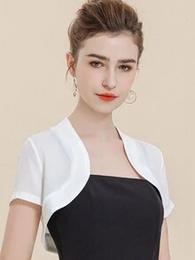 1pc Chiffon Shawl Versatile Outerwear For Women, Lace Camisole Cover-Up, Thin Summer Cover Up