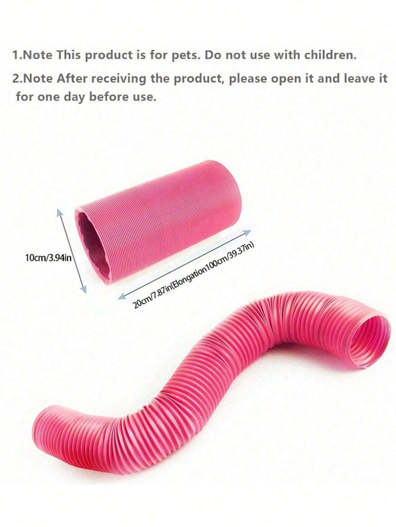Small Pet Play Tunnel Toy, Expandable Tube For Ferrets And Hamsters