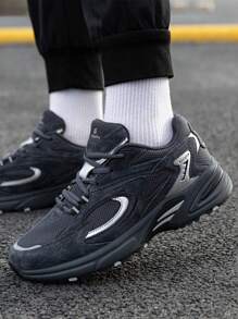 baasploa 1 pièce de nouvelles chaussures de sport casual pour hommes à semelle épaisse, laçage, maille respirante, antidérapante et légère, pour une marche saine en extérieur