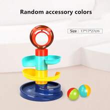 0-3 Years Baby & Toddler Educational Fun Roller Coaster Ball Game, Stacking & Rotating Learning Toys - Multicolor - View 10