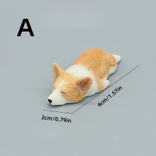 Miniature Corgi Resin Car Decoration, 1pc, Birthday Gift Micro Landscape Ornament, Unique Artwork, Tesla Screen Cute Decoration, Super Cute Birthday Gifts Graduation - Multicolor - View 9