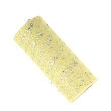 闪光亮片薄纱卷 15 厘米 * 10 码薄纱卷轴芭蕾舞短裙欧根纱激光 DIY 圣诞婚礼装饰生日派对用品，圣诞节 - 彩色 - 查看 23