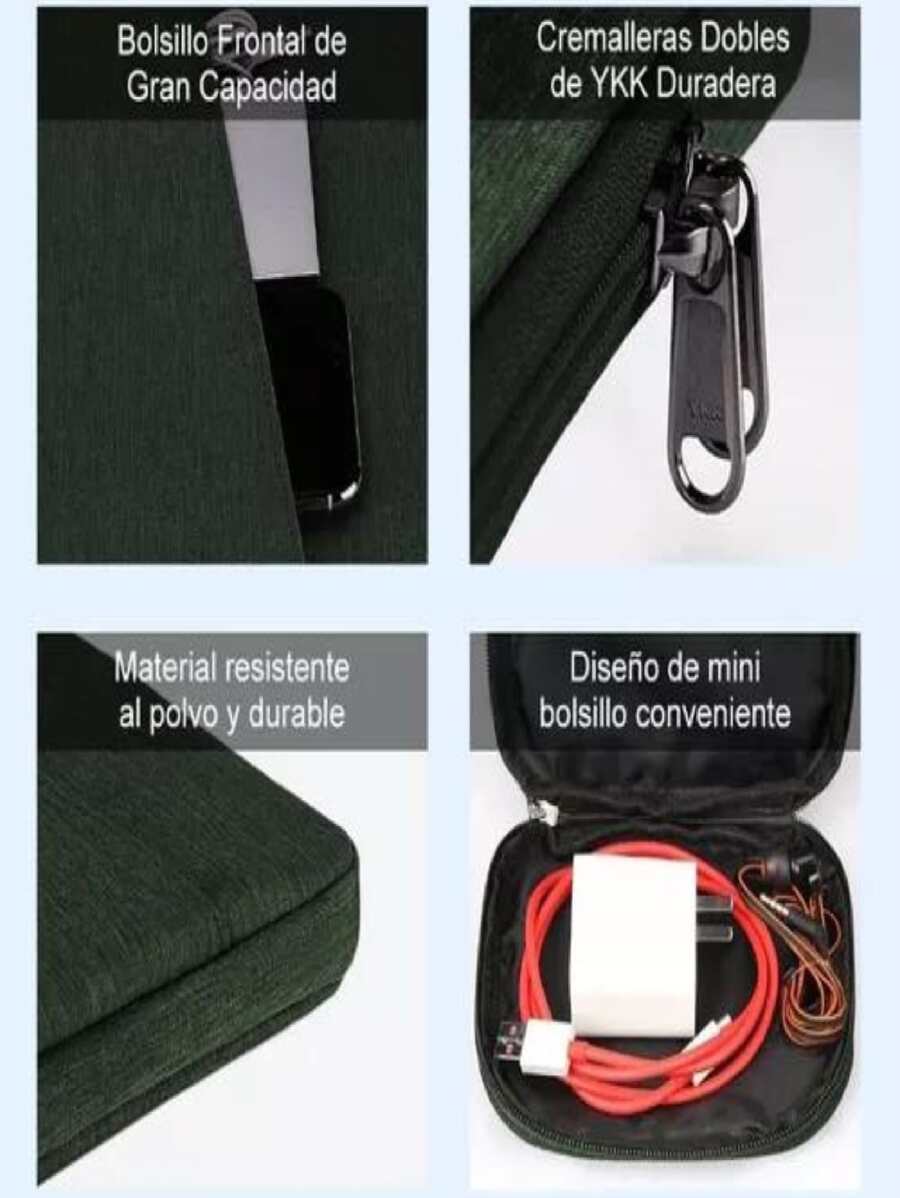 Impermeable Funda Para Laptop 15.6 Pulgadas - Verde - Ver 1