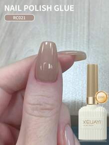 XEIJAYI 1瓶15毫升凝胶指甲油，四季皆宜的美甲产品，可卸LED凝胶指甲油，DIY家用美甲沙龙，夏季美甲护理礼物，送给女士和女孩的指甲 - 灰色 - 查看 4