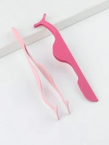 1 Piece Fake Eyelash Tweezers/Eyelash Extensions/Makeup Tools/Fake Eyelash Assistants/Wholesale/Multifunctional Eyelash Tweezers/Eyelash Clips/Stainless Steel Clips - Multicolor - View 5