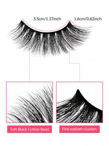 New 5 Pairs Of Comic Eyelashes, Slim Natural Eyelash Extensions, Cat Eye False Eyelashes, Fluffy And Soft - Cat Eye Lashes - View 4