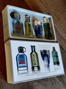 Set de 4 piezas perfume para hombre Caja de regalo de perfume de lujo fragancia duradera - transparente - Ver 5