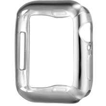 Vỏ đồng hồ siêu mỏng TPU phủ toàn diện, bảo vệ màn hình chống rơi và thời trang, tương thích với vỏ đồng hồ Apple 38/42mm, Apple Watch Series Ultra/SE/9/8/7/6/5/4/3/2/ 1, Ticwatch và các phụ kiện đồng hồ thông minh khác - bạc - Xem 6