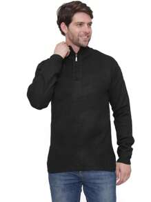 Men Cardigans - 黑色 - 查看 10