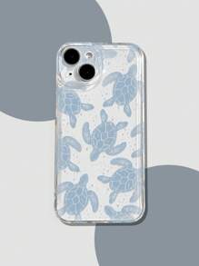 1pc Transparent Space Shaped Tpu Phone Cover With Summer Sea Turtle Pattern Compatible With Iphone Models Compatible With IPhone11/12/13/14/15/15pro/15 Plus/15 Promax/7plus/8plus/X/Xs Max/Xr/11pro/12pro/13pro/14pro/12mini/13mini/11promax/12promax/13promax/14promax/14plus/6/6s/6plus/7/8/Se&Compatible With Samsung Galaxy/A54/A14/A12/A13/A15/A32/A33/A24/A52S/S20/S21/S22/S23/S24/S23Plus/S24ultra,International Version, Not The Domestic Version - Multicolor - View 2