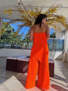 Women Bodysuits - Màu Cam san hô - Xem 2