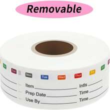 Removable Freezer Labels, 1x3 Inch Food Labels For Freezer Storage, 300pcs Freezer Stickers Waterproof Oil Resistant Easy Clean Leaves No Residue.