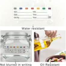 Removable Freezer Labels, 1x3 Inch Food Labels For Freezer Storage, 300pcs Freezer Stickers Waterproof Oil Resistant Easy Clean Leaves No Residue.