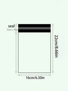 100pcs White Express Delivery Bags For E-Commerce Logistics Packaging, Waterproof Clothing Packaging Bags, Airplane Box Bags Back To School
