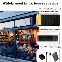 Ultra Thin Flexible USB Car LED Display Screen, 20x64 Pixels Electronic Soft Screen LED Car Sign Board - 20*64 Lights - View 6