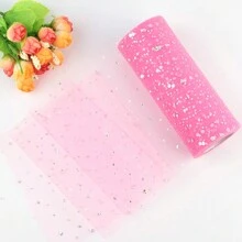 闪光亮片薄纱卷 15 厘米 * 10 码薄纱卷轴芭蕾舞短裙欧根纱激光 DIY 圣诞婚礼装饰生日派对用品，圣诞节 - 彩色 - 查看 6