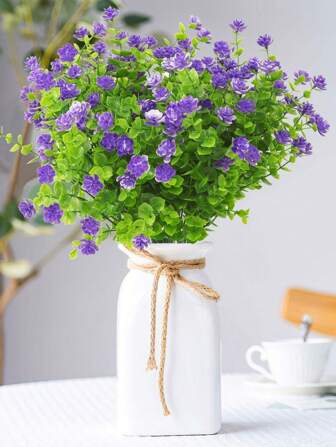 1/3入組人造盆栽假花，居家園藝裝飾室內外庭院、窗戶、婚禮中心點、花藝、派對桌面中心點、新年裝飾