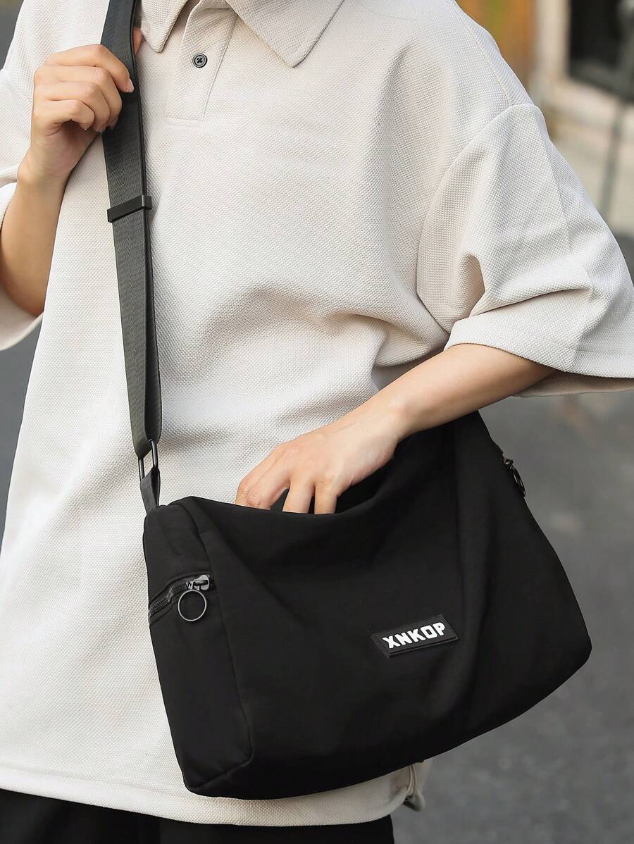 New Japanese Style Minimalist Men's Large Capacity Crossbody Bag