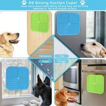 Pet Licking Mat Silicone Pet Slow Food Tableware Bowl Suction Cup Dog Licking Mat Slow Food Anti-Choking Mat - Multicolor - View 2