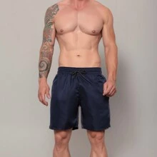Men Shorts - Màu xanh hải quân - Xem 4