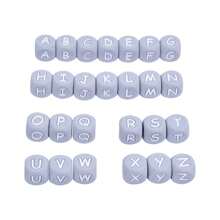 52pcs 12mm Multifunctional Silicone Alphabet Beads Set For DIY Jewelry Making, Keychain And Bracelet DIY - Silicone Letter Beads - View 19