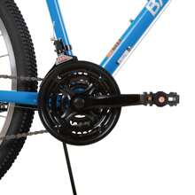 Hiland Bamcbase 26/27.5/29 Inch Adult Mountain Bike, Hardtail MTB Bike For Men And Women With Shimano 21-Speed Rear Derailleur, V-Brakes, Suspension Front Fork & High-Carbon Steel Frame (Grey, Black & Blue) - Màu xanh lam - Xem 8