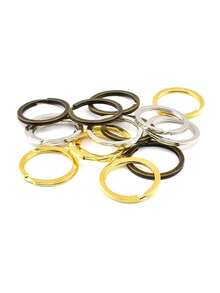 5pcs/Pack 28mm Flat Circle Keychain Pendant DIY Accessories Closed Jump Ring For Jewelry Making