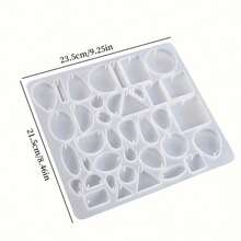 1 pieza moldes de resina de joyería, moldes de silicona para colgantes para fundición de resina epoxi y manualidades para hacer colgantes, aretes, collares, llaveros