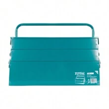 IUSA GROUP Caja Organizadora de Herramientas de Acero 3 Compartimentos Alta Capacidad Soporta hasta 20 kg para Taller, Construcción y Uso Profesional, IUSA - Azul - Ver 1