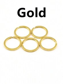 5pcs/Pack 28mm Flat Circle Keychain Pendant DIY Accessories Closed Jump Ring For Jewelry Making