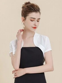 1pc Chiffon Shawl Versatile Outerwear For Women, Lace Camisole Cover-Up, Thin Summer Cover Up