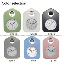 1pc Minimalist Metal Cartoon Quartz Alarm Clock, Silent Bedside/Desk Clock With Luminous Display - Multicolor - View 10