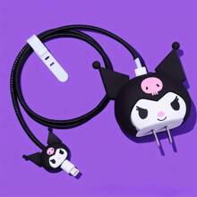 Sanrio Sanrio Cute Cartoon Series Fast Charger Protector Compatible With Iphone 18W 20W IPhone 14 13 12 11 Pro Max Fast Charging Cable Charger Head Cover Cable Accessory Data Cable Protective Sleeve (4in1) Cable Protector