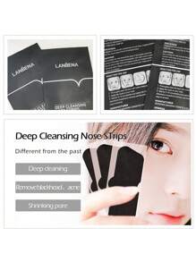 10 Lanbena Nasal Strips To Remove Pimples Blackheads - Black and White - View 4