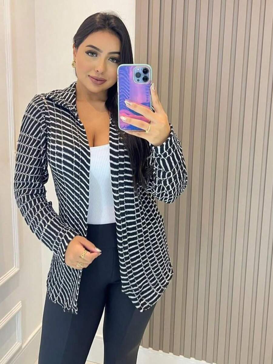 Women Winter Coats - 黑色 - 查看 1