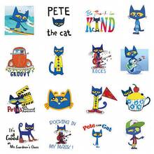 50入組貓咪貼紙|可愛卡通兒童派對禮品和獎勵-美學剪貼簿貼紙，適用於水瓶，筆記本電腦，行李箱-防水提花膠貼紙|適用於萬聖節，感恩節，聖誕節和復活節禮物 - 藍色 - 查看 4