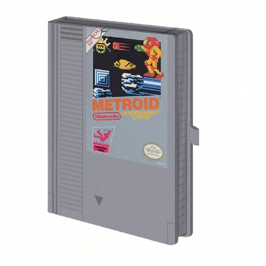 Metroid NES Cartridge A5 Composition Notebook (Grey) - Grey - View 1