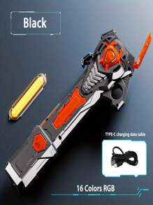 USB có thể sạc lại 16 màu RGB Laser Sword Với cảm biến trọng lực Hiệu ứng âm thanh Đồ chơi nhấp nháy Đèn thanh kiếm không gian nhấp nháy 2 trong 1, các bộ phận đơn lẻ được vận chuyển ngẫu nhiên - Nhiều màu - Xem 6