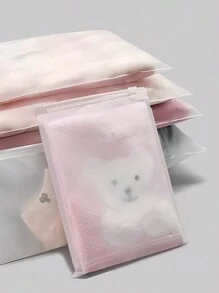 10个/6个可选婴儿旅行衣物收纳袋、行李整理收纳袋、内衣袋、孕妇住院包、密封袋，不含内装物品 - 彩色 - 查看 3