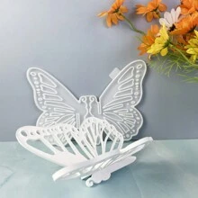 1 件组装蝴蝶硅胶模具，用于 DIY 树脂工艺品 - 不对称形状，耐用材料，DIY 大蝴蝶形石膏模具壁挂艺术装饰品硅胶模具环氧树脂铸造用于 DIY 墙壁和门艺术挂饰，桌面装饰 - 蝴蝶型 - 查看 3