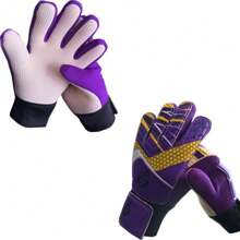 足球守门员手套，全指防滑守门员手套，用于缓冲/足球/装备 - 彩色 - 查看 16