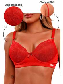 Women Bras & Bralettes - 紅色 - 查看 3