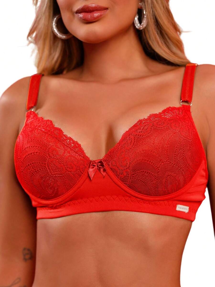 Women Bras & Bralettes - 紅色 - 查看 1
