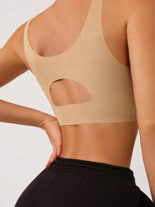 3 Stück Damen nahtloser Eisseiden-BH ohne Bügel, Komfort, unsichtbar