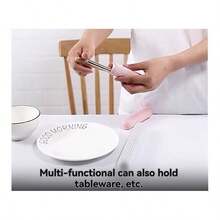 1pc Portable Toothbrush Storage Box, Simple Striped Travel Toothbrush Container, For Holding Toothbrush, Kitchen Cutlery Storage,Storage,Kitchen Organiser,Kitchen Items,Room Decor,Home Decor. - Striped Plastic Toothbrush Storage Tube - View 6