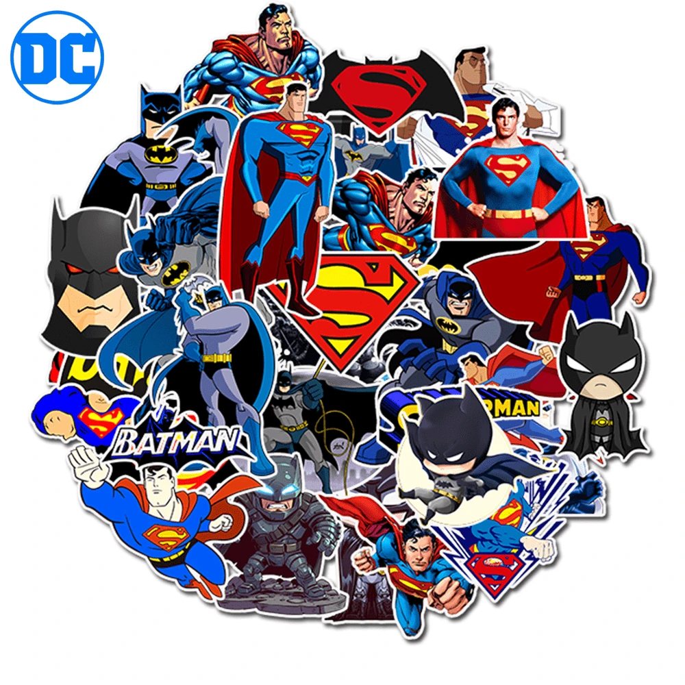 WB 45PCS Stickers Anime Superman Batman Waterproof Superhero Vinyl For Laptop Computer Guitar Skateboard Luggage Bike For Friends Funny Gift,Superman,Batman,Stickers,Superman,Batman,Stickers,Messi Stickers,Batman For Kids,Ipad Stickers,Batman,Superman,Stickers